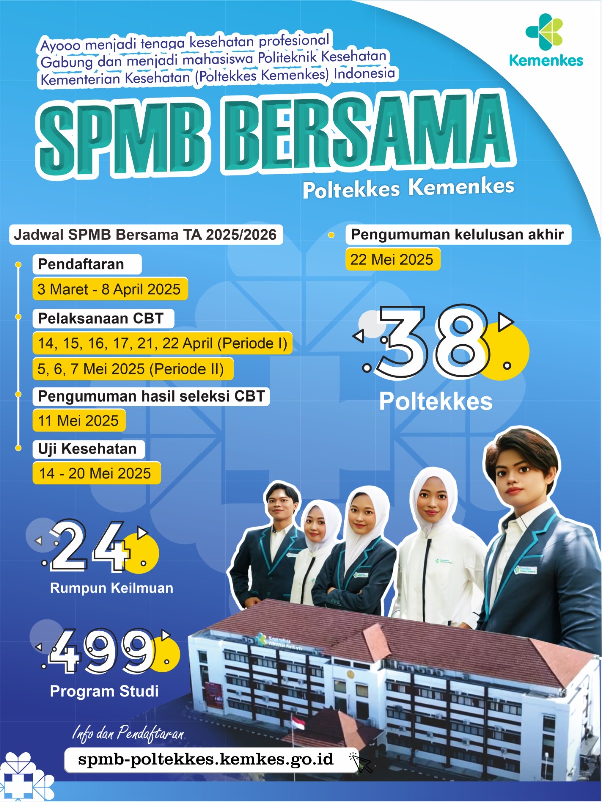 Agenda SPMB Bersama Poltekkes Tahun 2025