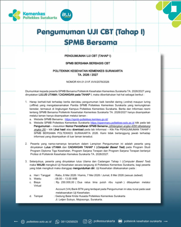 Pengumuman SPMB Tahap I Tahun 2026/2027